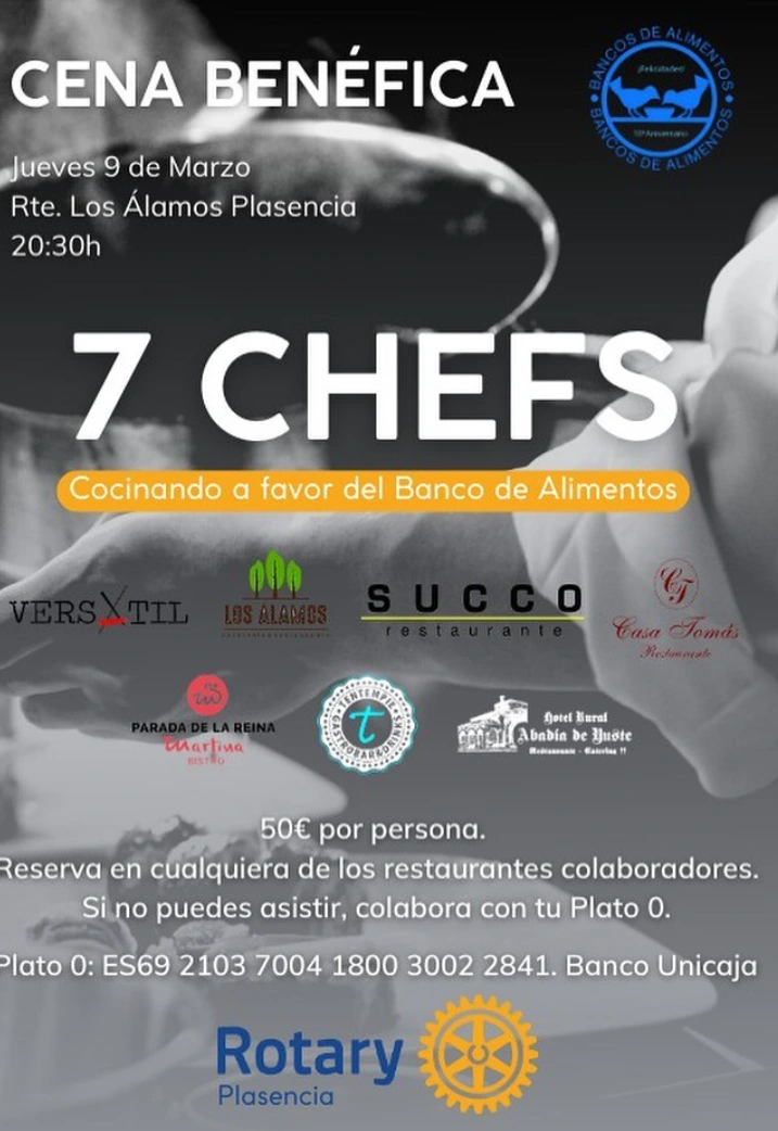 Cartel de la 1.ª edición de 7 Chefs, 2023
