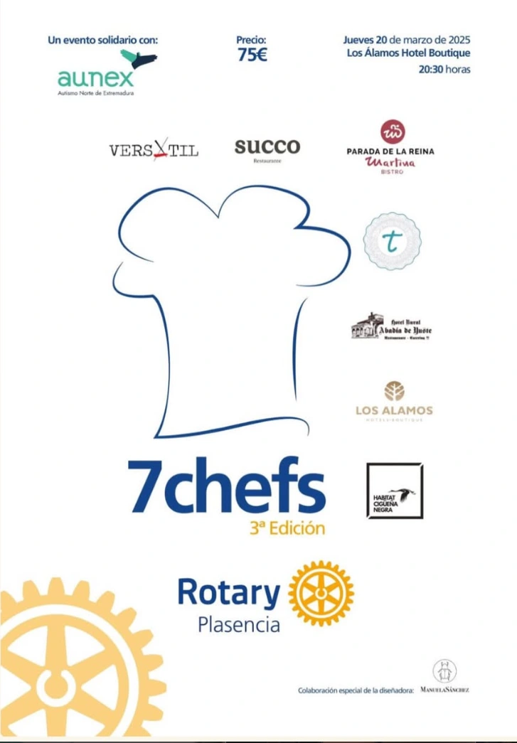 Cartel de la 3.ª edición de 7 Chefs, 2025